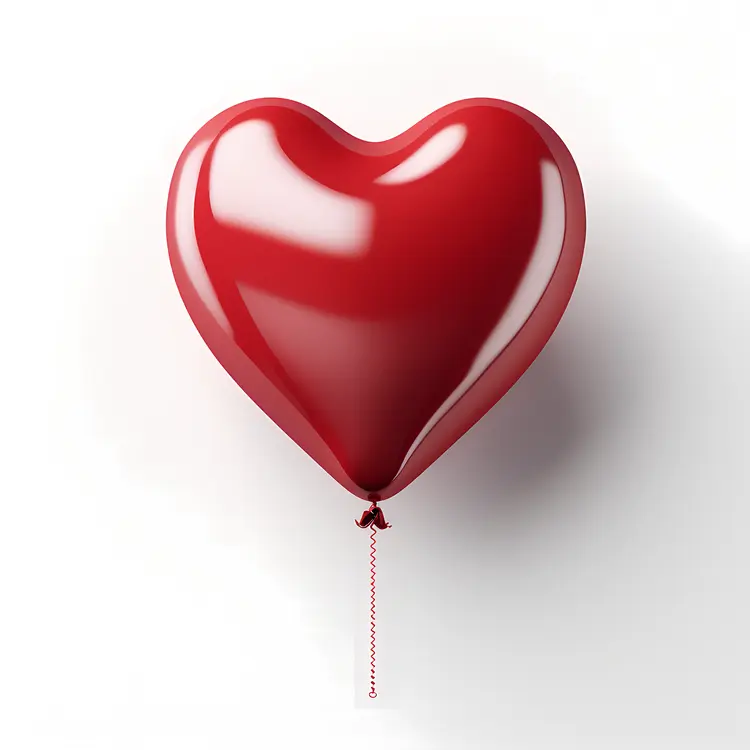 Red Heart Balloon for Valentine's Day