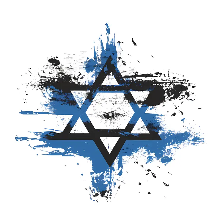 Star of David with Abstract Background
