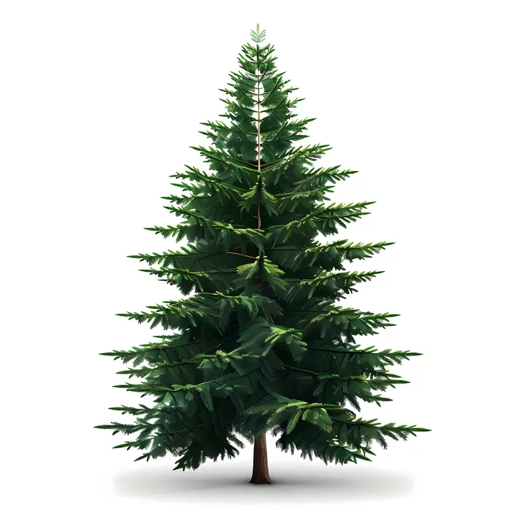 Realistic Green Pine Tree
