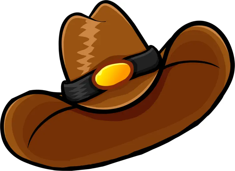 Brown Cowboy Hat Illustration