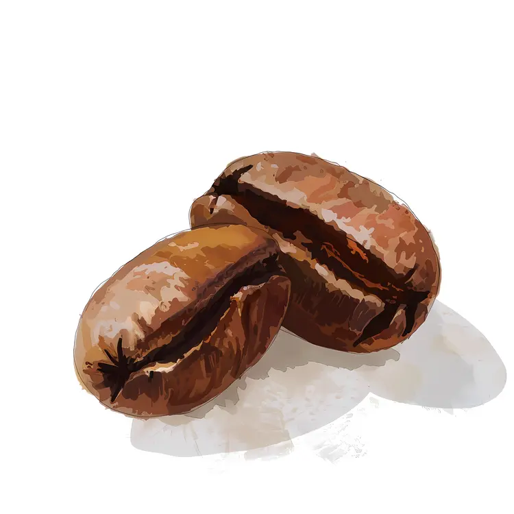 Brown Roasted Coffee Beans