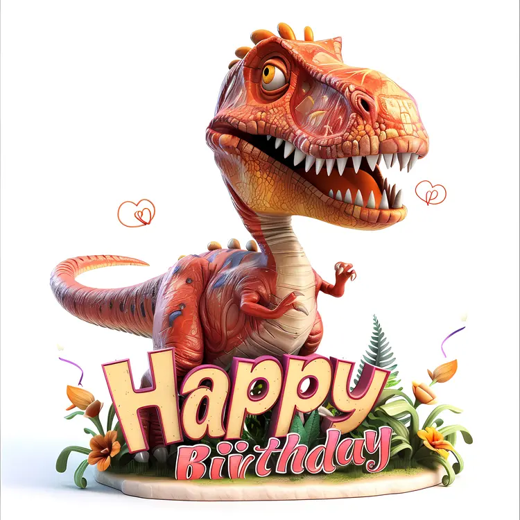 Red Dinosaur Birthday Celebration