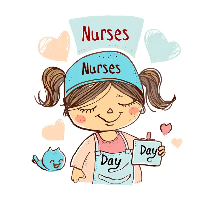 Cute Cartoon for Nurses Day