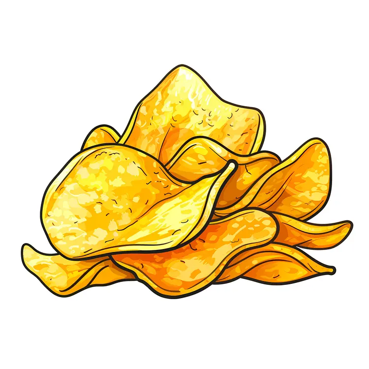 Crispy Golden Potato Chips