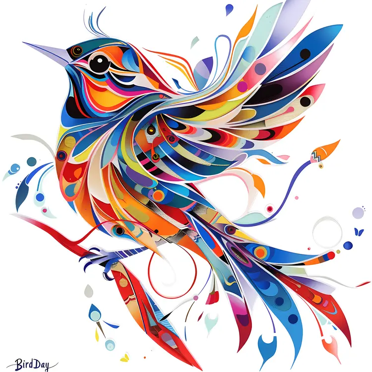 Colorful Bird Illustration
