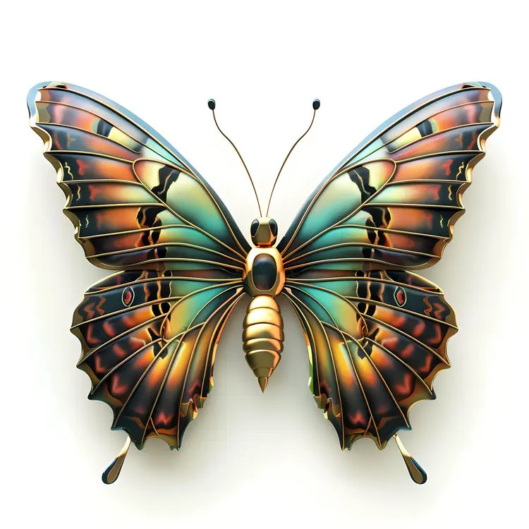 Colorful Butterfly with Vibrant Wings