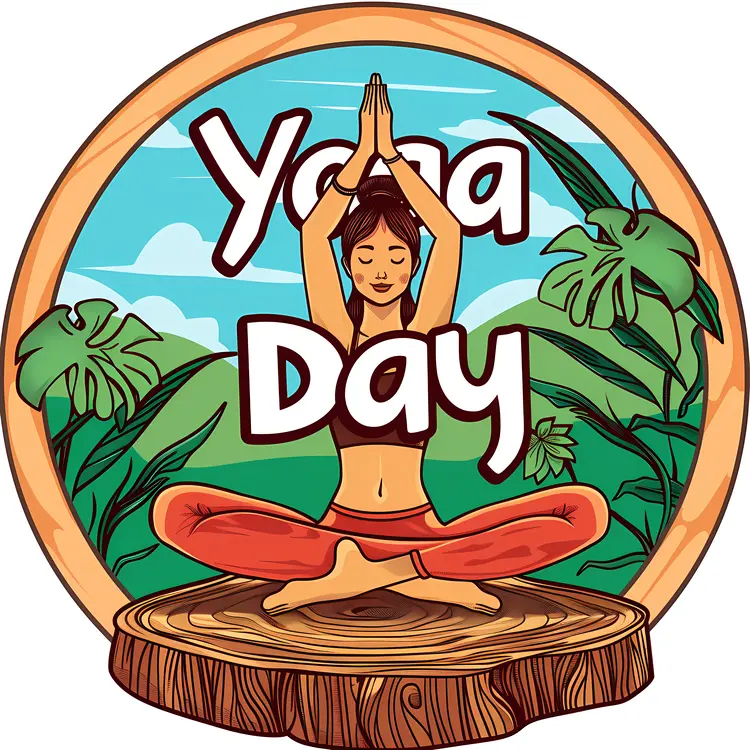 Yoga Day Celebration Illustration