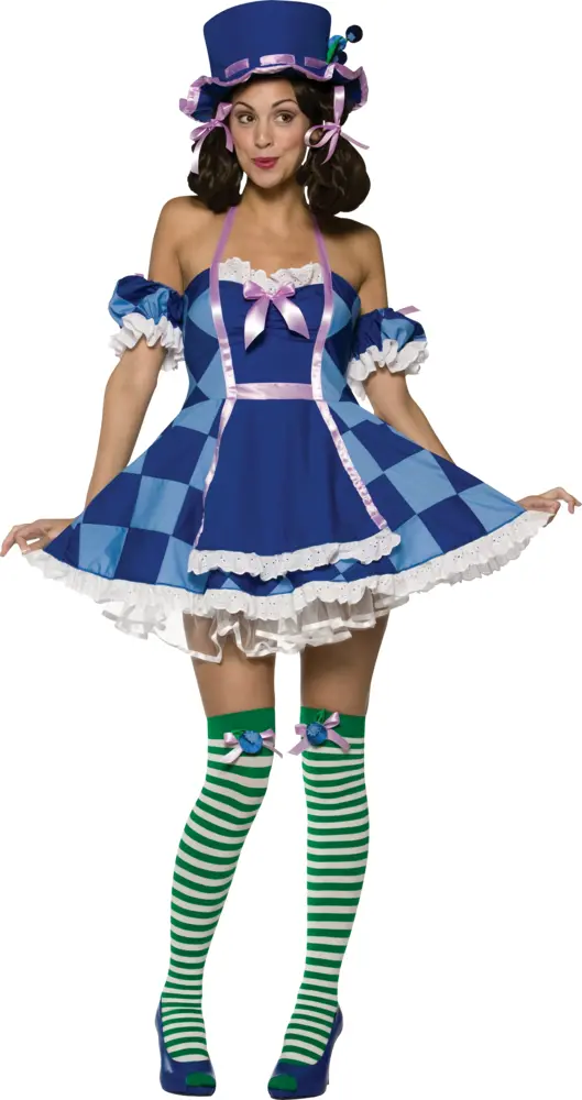 Woman in Blue Costume