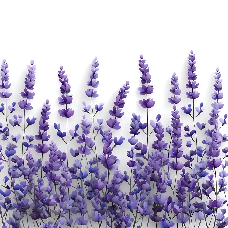 Lavender Flowers in a Garden