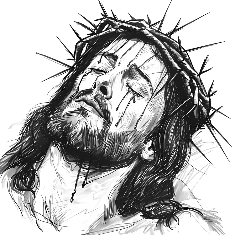 Jesus with Crown of Thorns