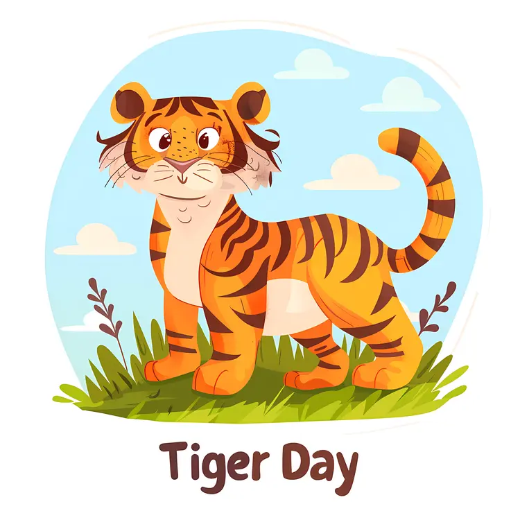 Tiger Day Illustration