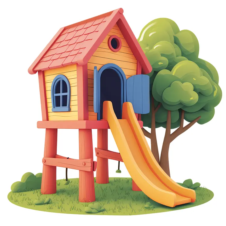 Small cute doodle house