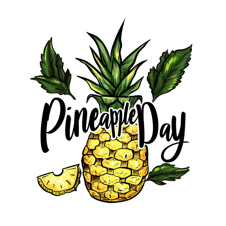 Pineapple Day Illustration