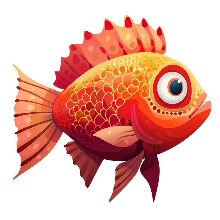 Colorful Cartoon Fish