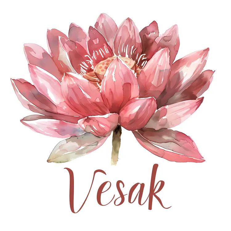 Pink Lotus Flower for Vesak