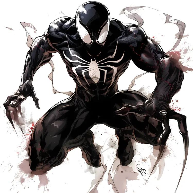 Powerful Venom in Action Pose