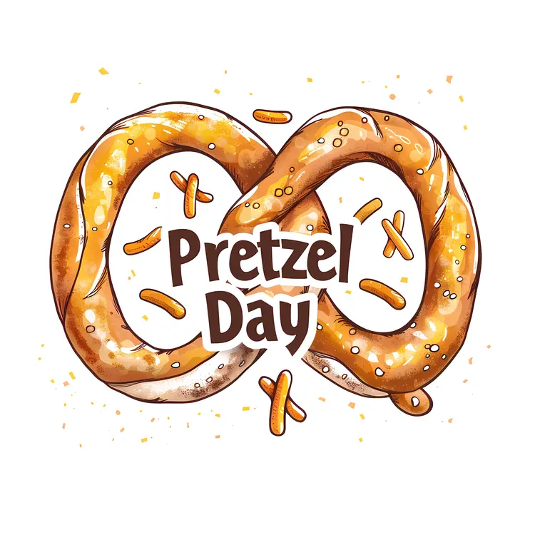 Pretzel Illustration for Pretzel Day