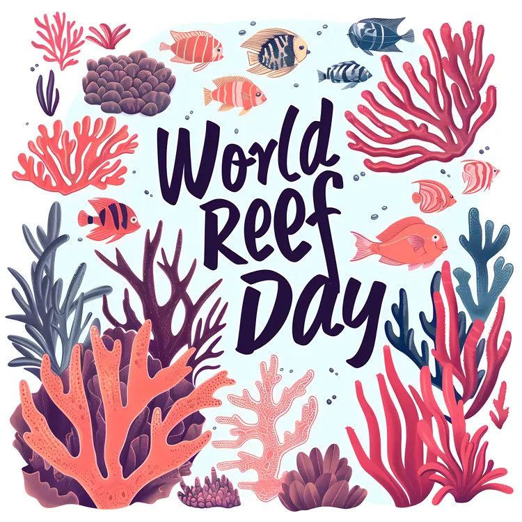 Colorful Coral and Fish for World Reef Day