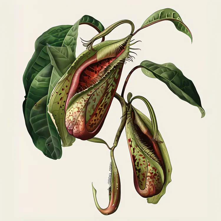 Pair of Green Pitcher Plants
