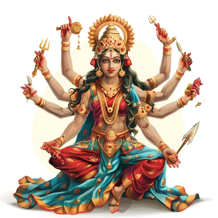 Powerful Multi-armed Goddess