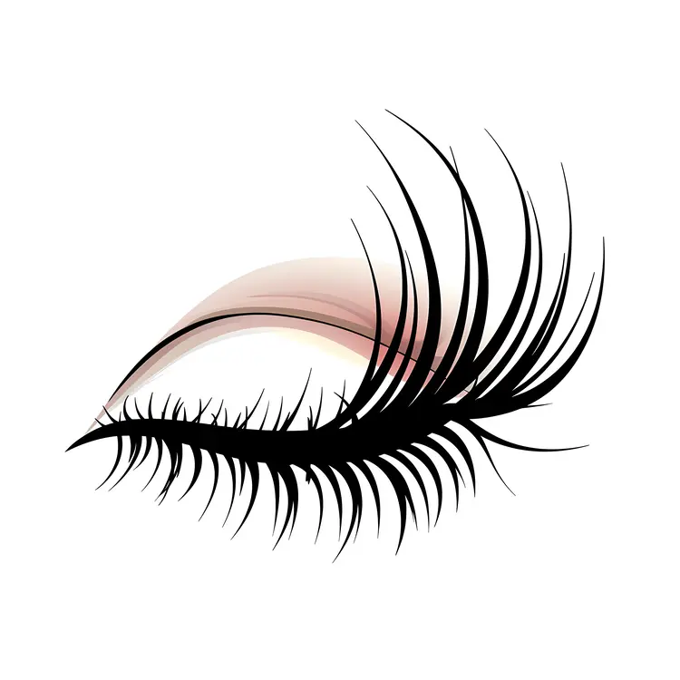Elegant Eyelash Illustration