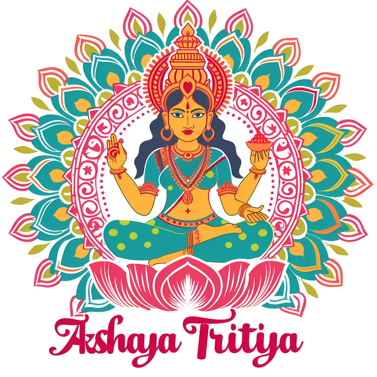 Goddess Illustration for Akshaya Tritiya