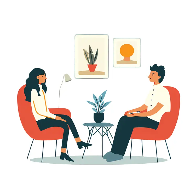 Therapist and Patient in Discussion