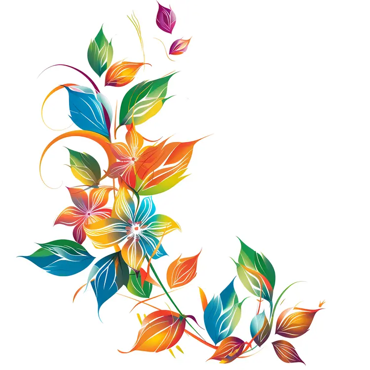 Vibrant Floral Corner Design