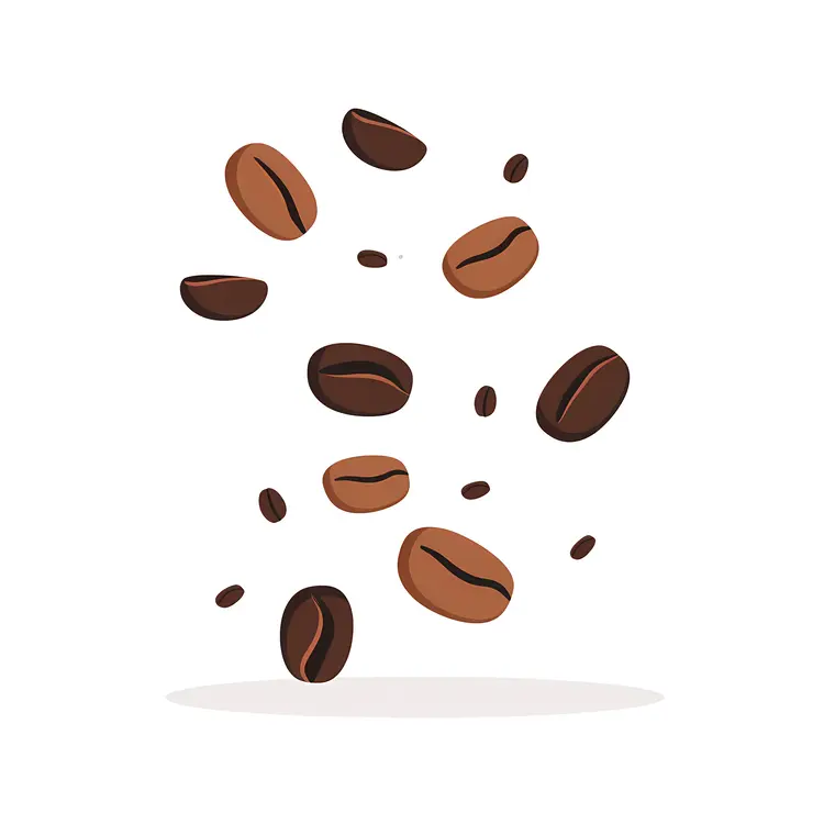 Scattered Coffee Beans