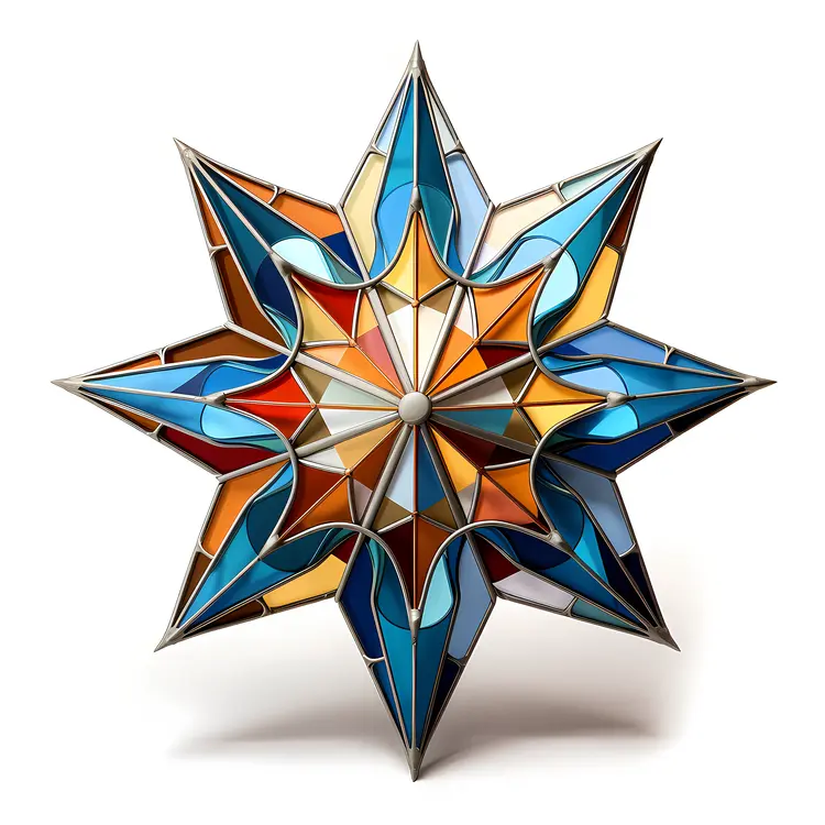 Stained Glass Star Design