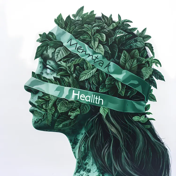 Mental Health Leafy Illustration