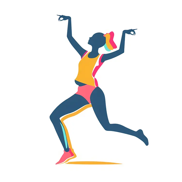 Colorful Dancing Figure