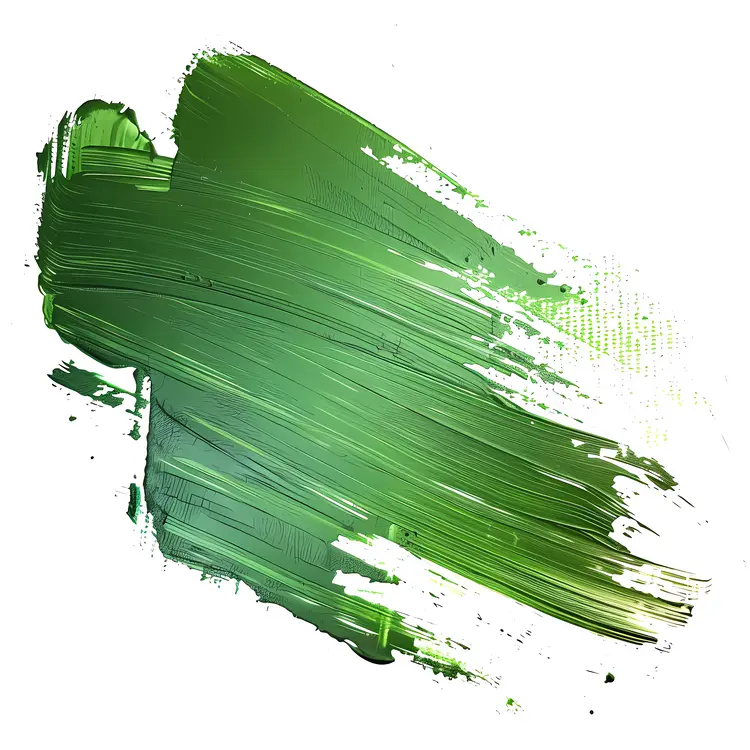 Green Paint Stroke