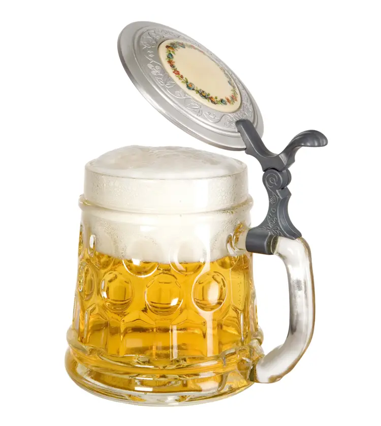 Beer Mug with Foam and Lid