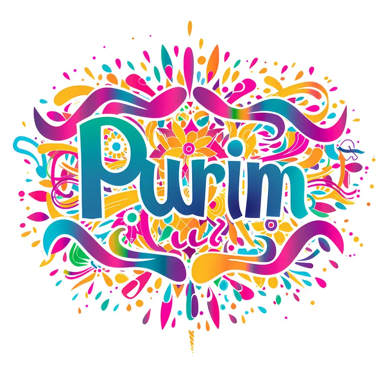 Colorful Purim Festival Celebration