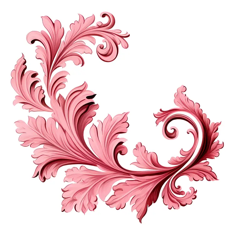Charming Pink Floral Design