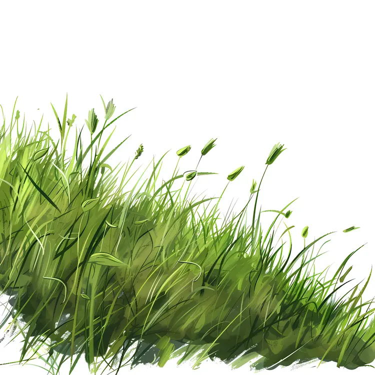 Lush Green Grass in the Field