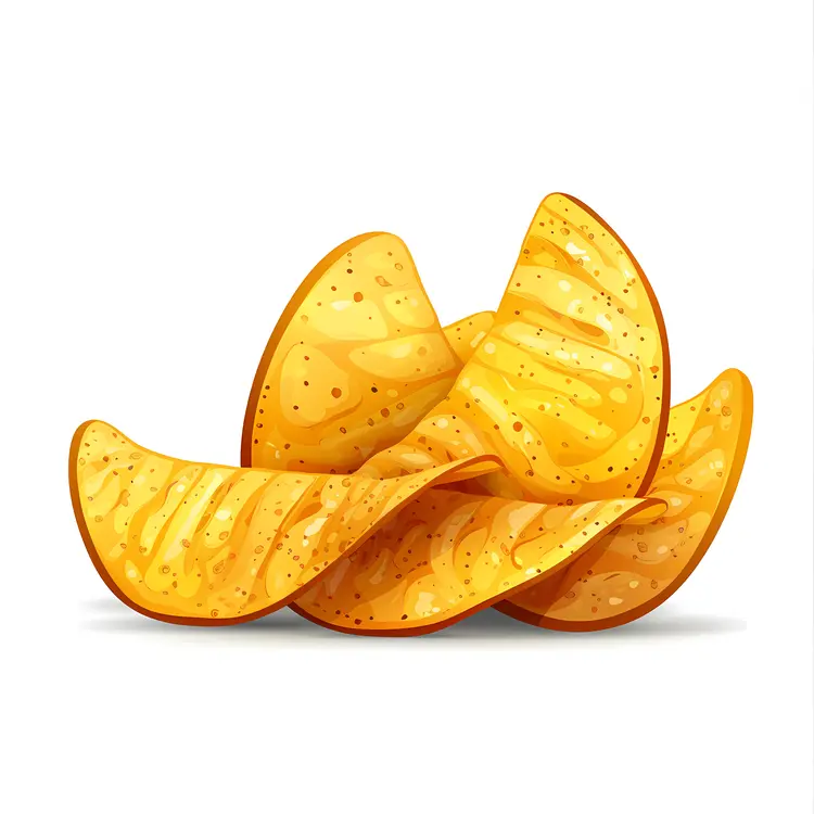 Illustration of Crispy Potato Chips