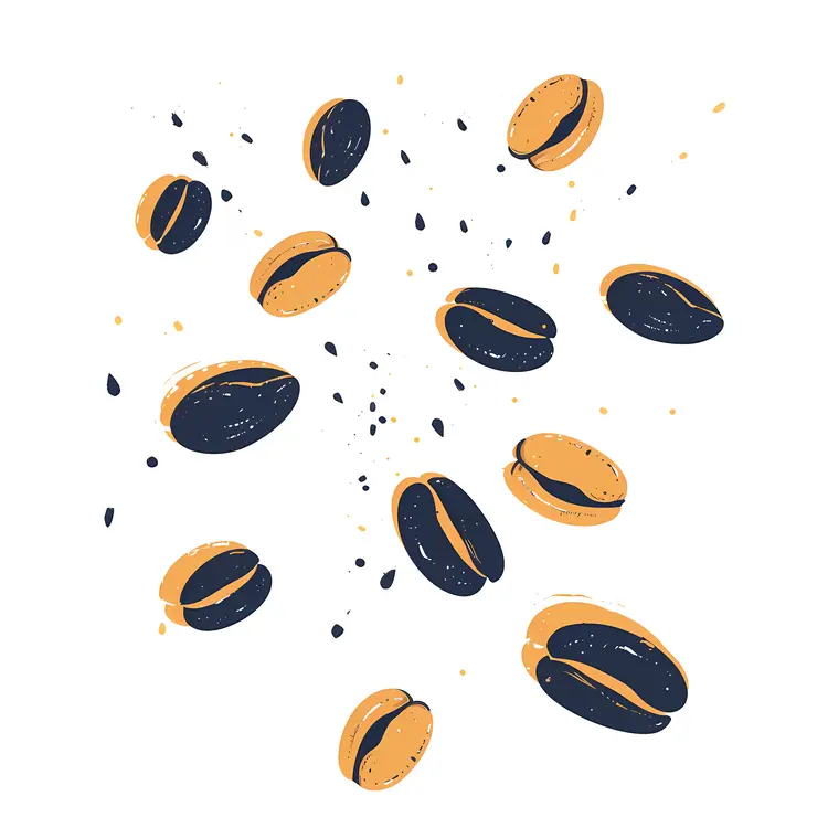 Brown Roasted Coffee Beans