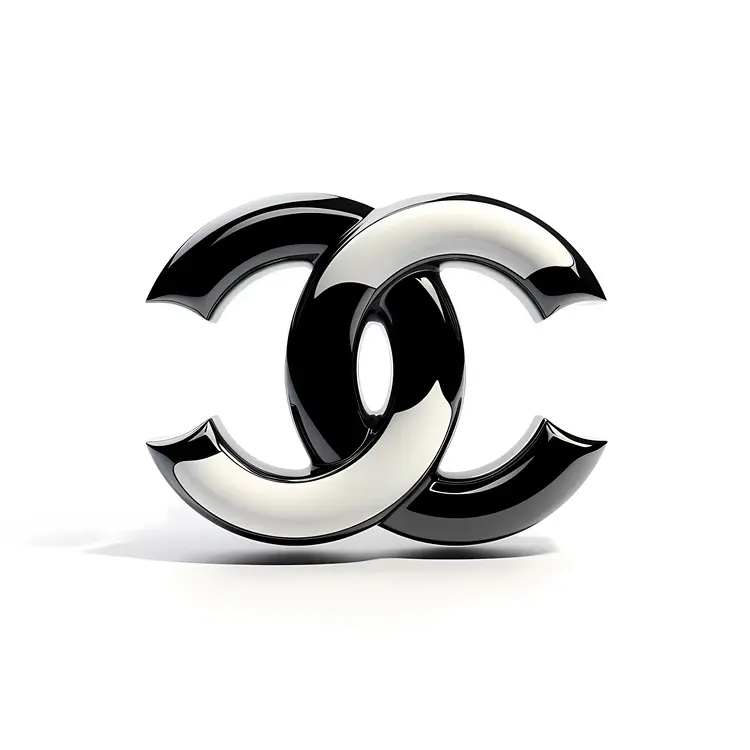 Black and White Chanel Logo