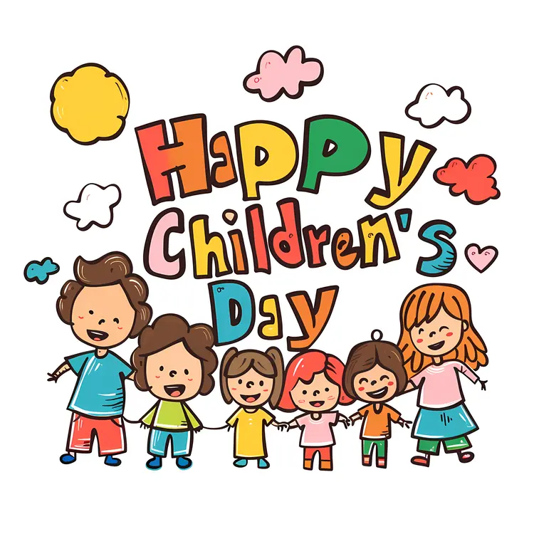 Happy Children's Day with Family and Kids
