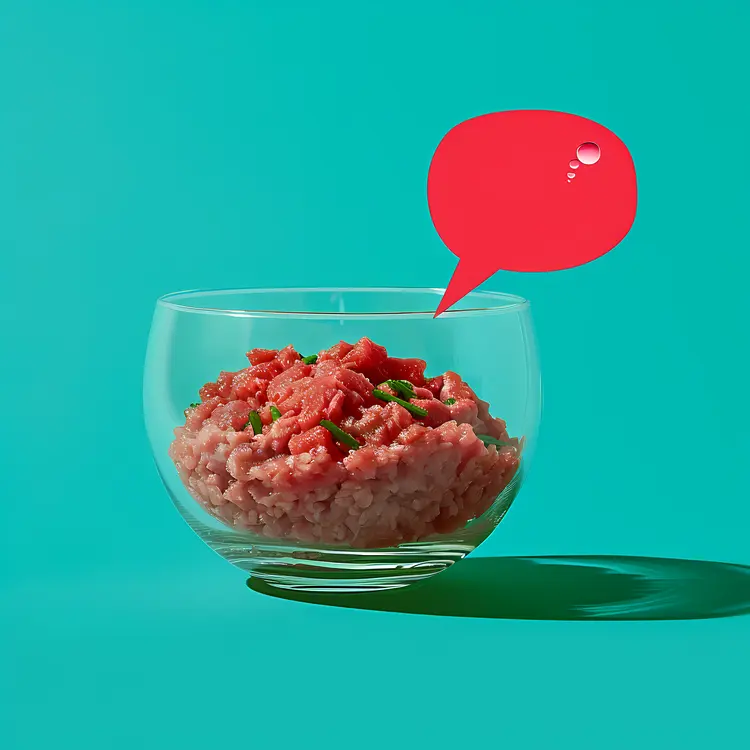 Tartare with Speech Bubble