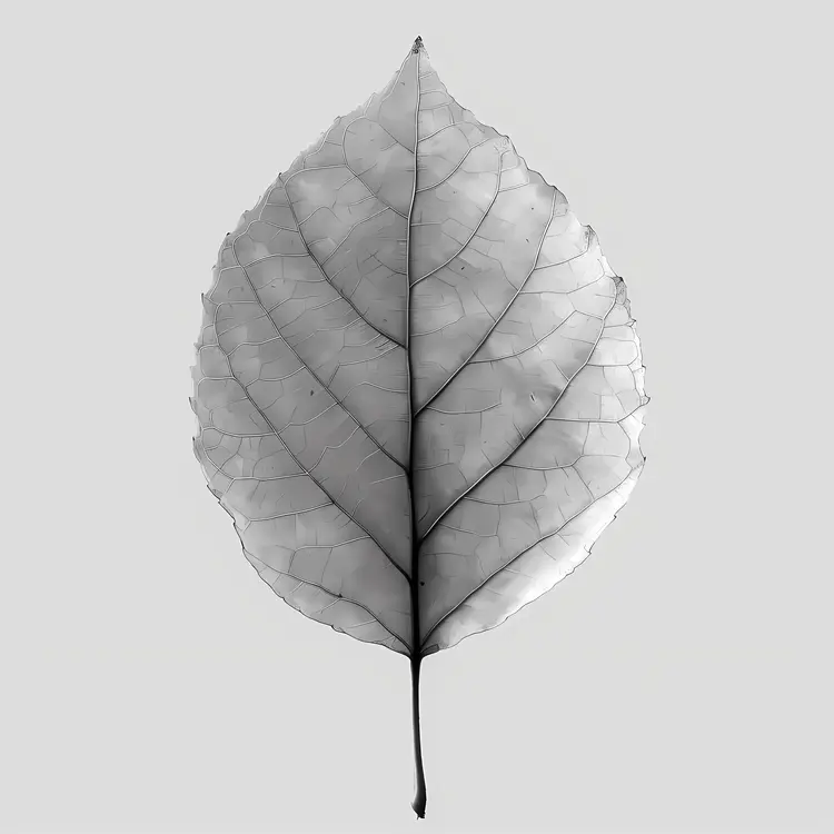 Detailed Leaf with Veins