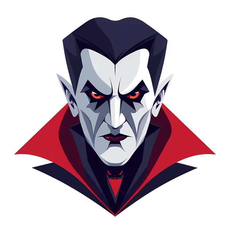Dark Vampire Character Illustration