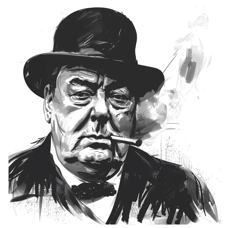 Man with Cigar and Top Hat
