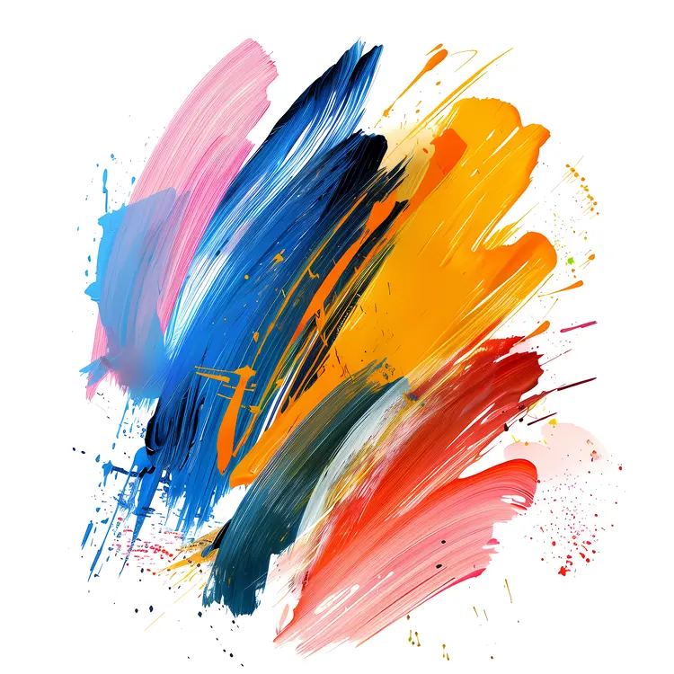 Vibrant Artistic Brush Strokes