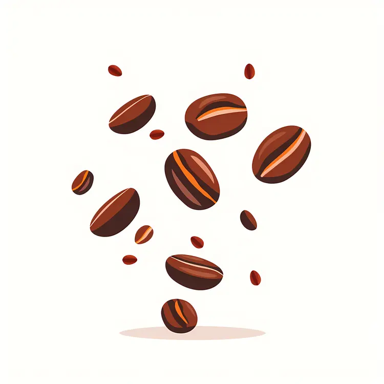 Brown Roasted Coffee Beans