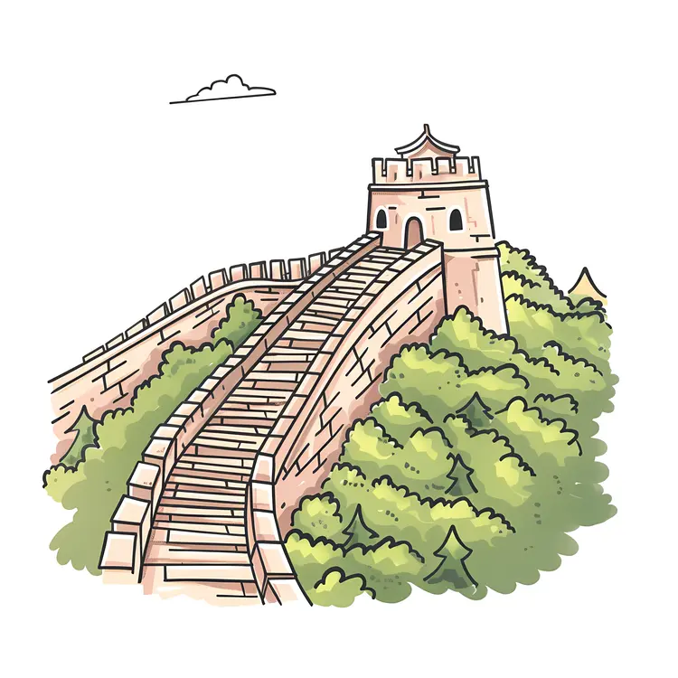 Great Wall of China Drawing