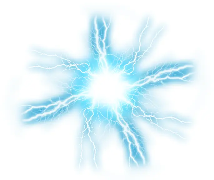 Blue Electric Burst Symbol