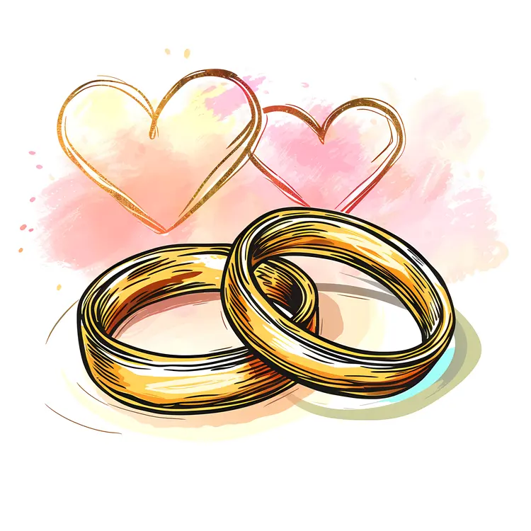 Lovely Gold Wedding Rings
